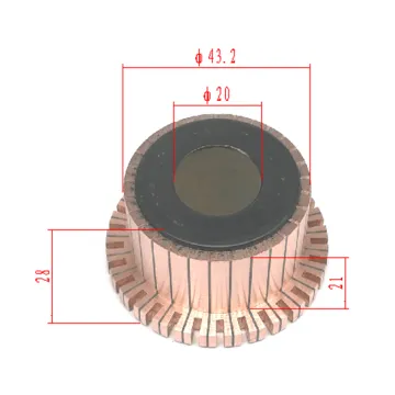 High-Quality OD43.2*ID20*L28-29 Segment Starter Armature Motor Commutator - Auto Spare Parts