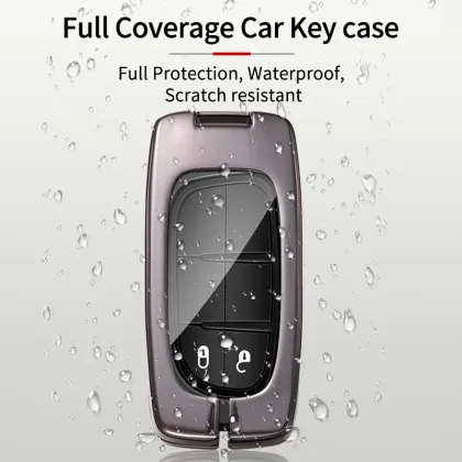 Leather Key Fob Cover for Chrysler Pacifica Voyager (2017-2021)