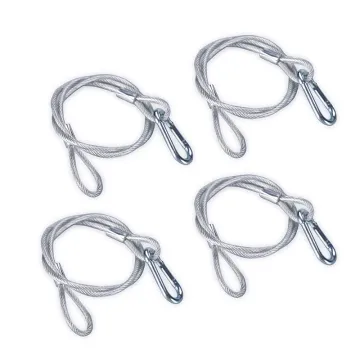 Professional Stainless Steel Safety Ropes 5mm - 10pcs Set for Secure Stage Light Hanging