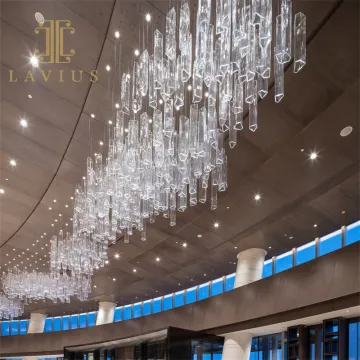 Modern Transparent Dazzling Led Hallway Chandelier