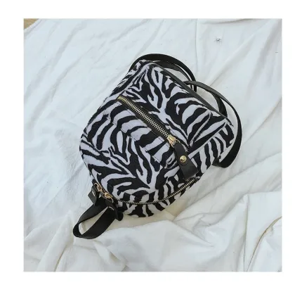 Custom PU leather backpack school cute Cotton backpack