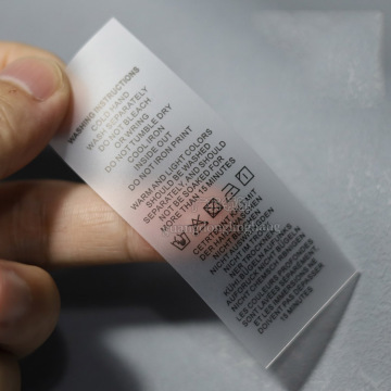 Wholesale Custom Logo Printing Waterproof TPU Washing Labels for Swimwear