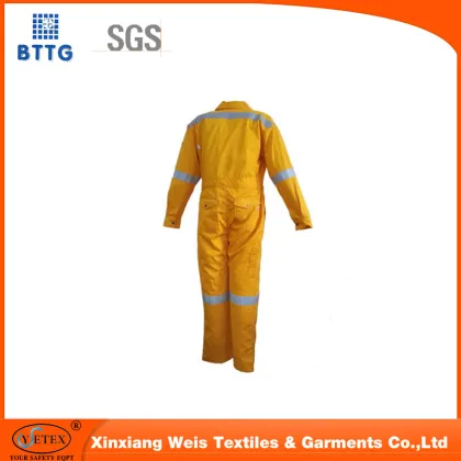Flame retardant industrial safety clothing