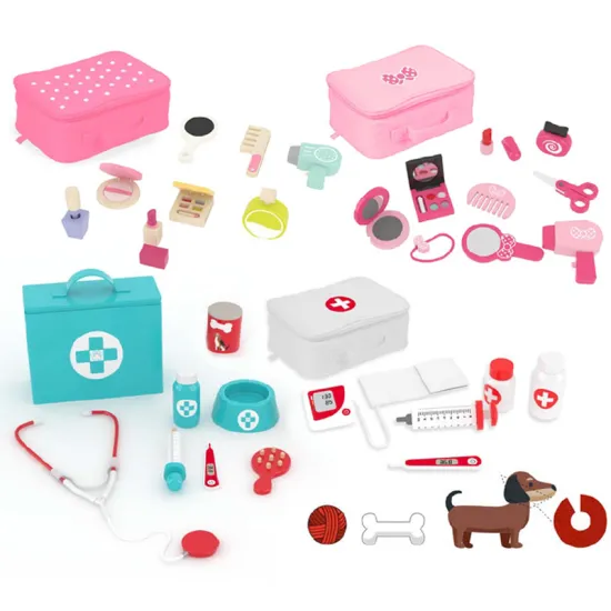 Medical Role-Play Toy Set: Wellness and Educational Wooden Medical Suitcase with Realistic Tools for Kids