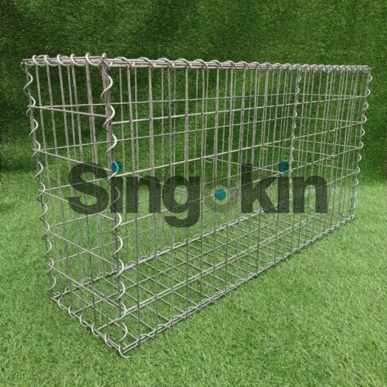 Anping 75x75mm Aperture 3x1x1m Galvanized Welded Gabion Wire Mesh Box for Retaining Wall