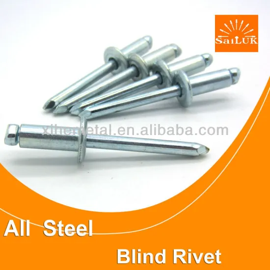 Domed head steel rivet