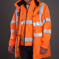 Hot selling winter jacket hivz safety rain wear