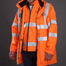 7 in 1 Reflective safety jacket parka