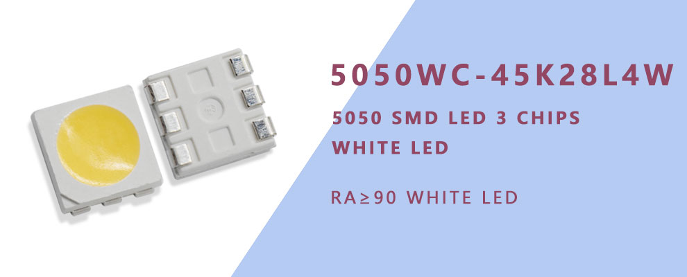 5050WC-45K28L4W 5050 SMD LED White LED Ra 90