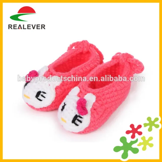 Cheap wholesale knitted baby shoes