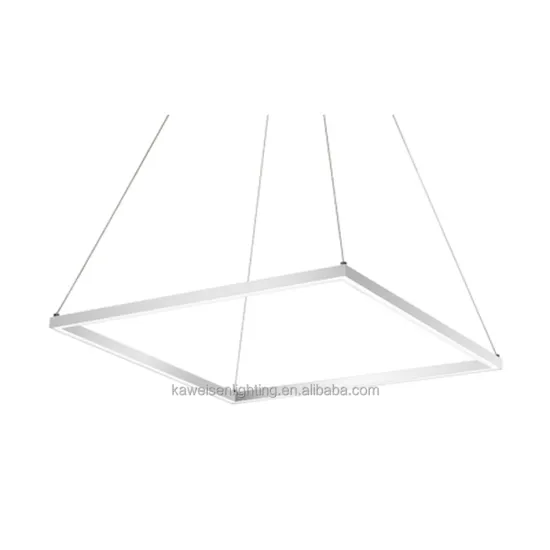 Vintage Quadrangular Ceiling LED Chandelier: A New Design Pendant Light for Living Room in White or Black