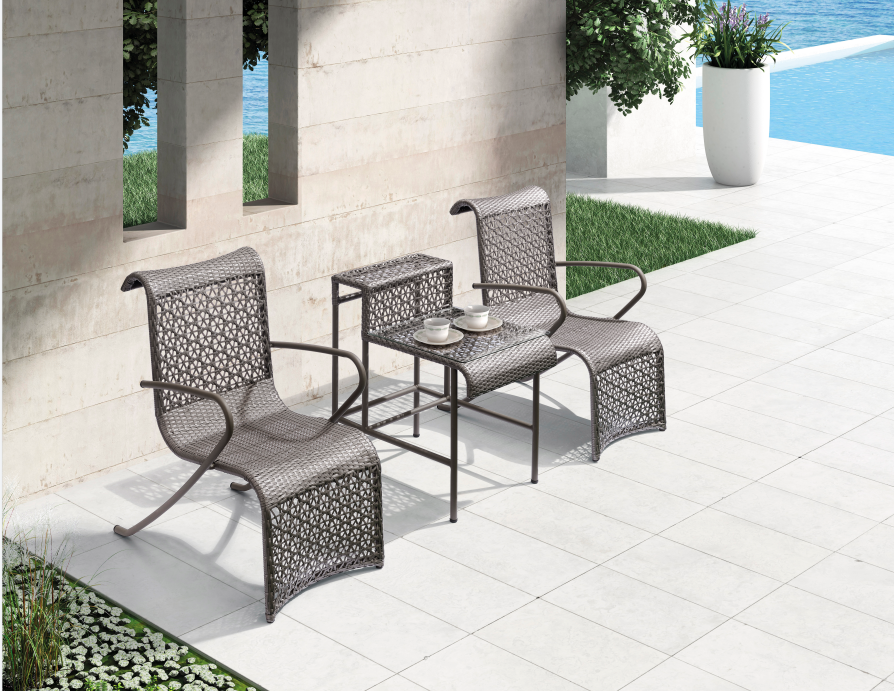 Conjunto de mesa de patio moderno