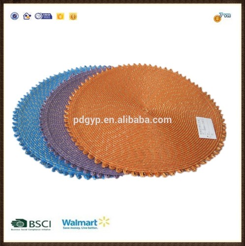 New Hot plastic waterproof table mat colorful mat hotel dinning mat