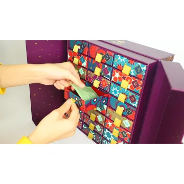 Advent Calendar tea Chocolate gift box packaging