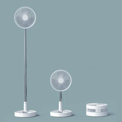 Telescopic Mute USB Charging Folding Desktop Floor Fan