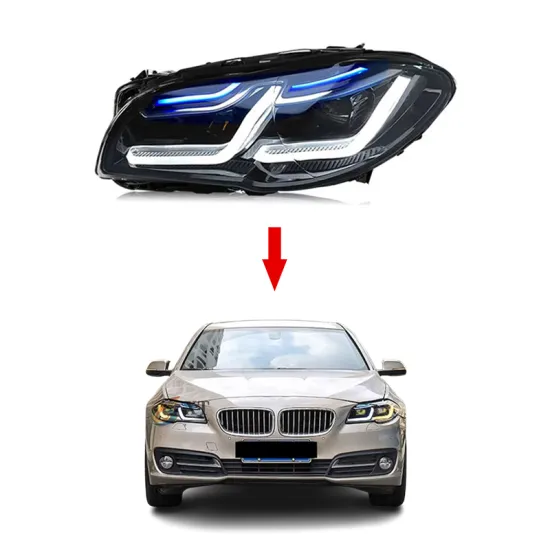 XT Upgrade for BMW 5 Series F10 2010-2016 Laser Double L LED Headlight Headlamp Projector Lens