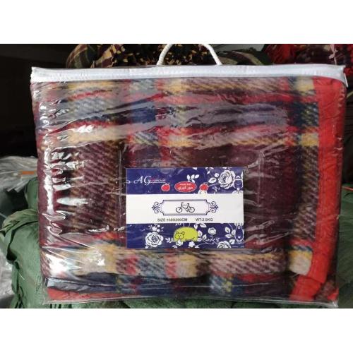 Check design factory wholesale warn recycled blanket