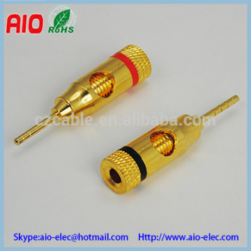 banana plug male speaker connector 2mm,test lead metal clamp