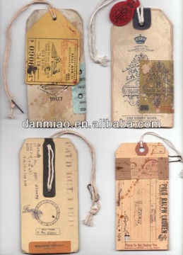 popular printed label hang tag for cloth