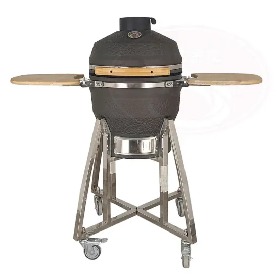 Grill 21 26 Inches Ceramic Black Bastard Kamado BBQ Grill