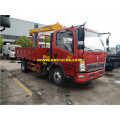 HOWO 2ton Truck mounted Telescopic Boom Cranes