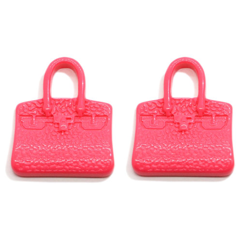 Pastel Color Handbag Shape Mini Resin Craft Flatback Ornament for Phone Case Pencil Box Decoration