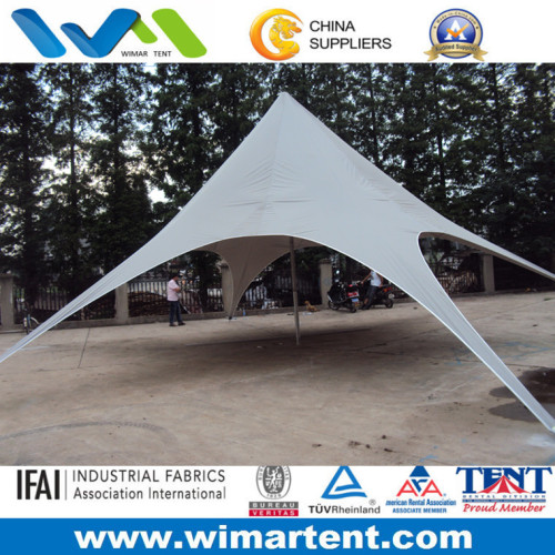 13m White Aluminum Star Shade Tent for Camping