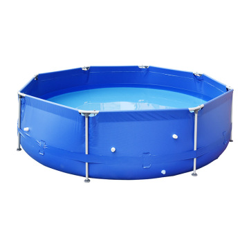 Custom Logo 10x30 PVC Family Swimming Pool with Metal Frame