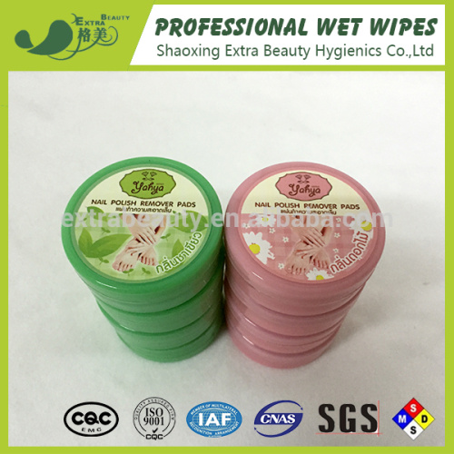 Spunlace Nagellackentferner Wet Pads