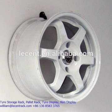 Cheap plastic hook for alloy wheel rim hanging display