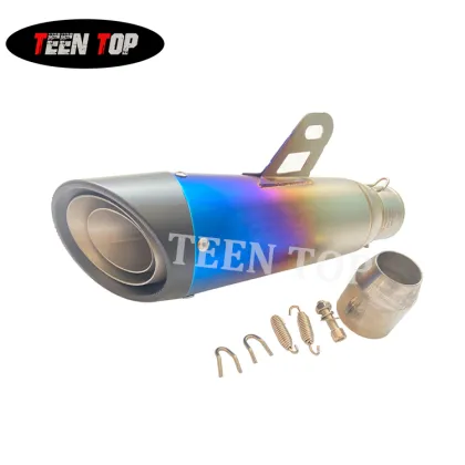 Universal Motorcycle Exhaust System: Racing Silencer for MT07, MT09, and Tracer Sport Bikes
