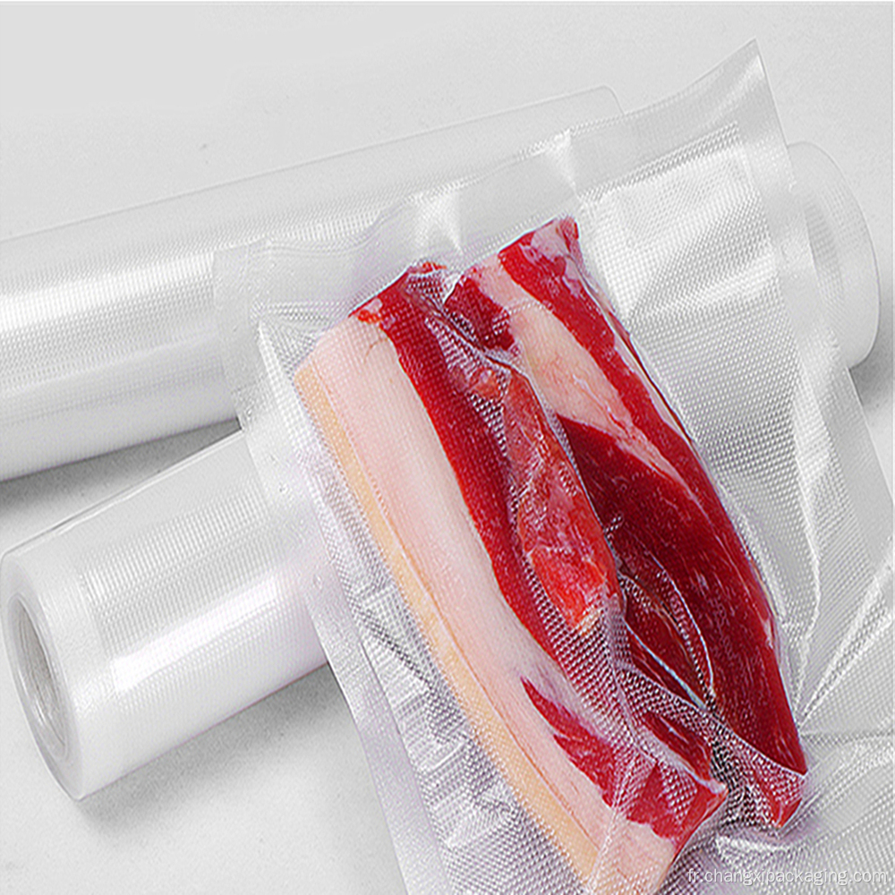 Rouleau sous vide transparent gaufré SANS BPA