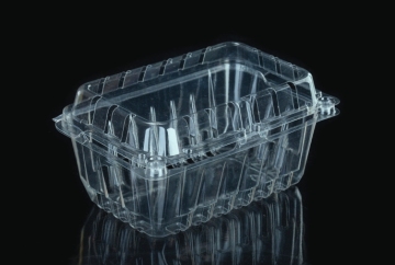 1 Pound Clear Plastic Strawberry Clamshell