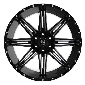 سبائك الألومنيوم شاحنة ريم 22x12 شقة الأسود