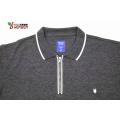 Men's Melange Color With Zipper Polo