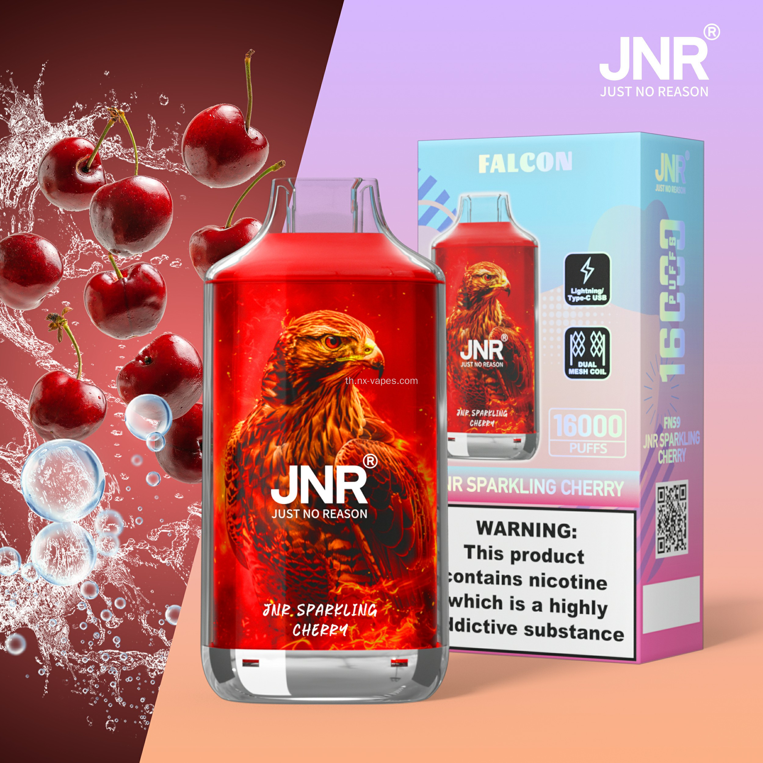 JNR 16k พัฟ vape ดั้งเดิมขายส่ง
