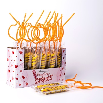 Flavour en gros de haute qualité Candy Fruit Colorful 57g Swirl Twist Lollipop