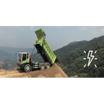 Caminhão de minas de capacitação super pesada de nova marca chinesa com caminhão elétrico 4x4 versão