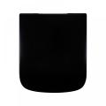 Siège de toilette noir Duroplast, forme carrée