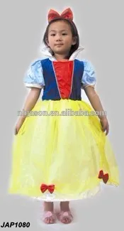 snow white costume/snow white dress/ snow white cloth