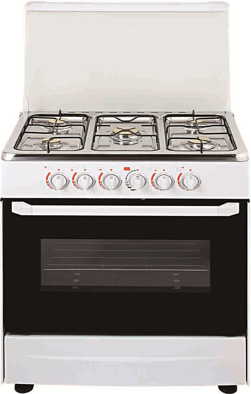 Commercial indoor stainless steel free standing 6 burner cooker gas range with gas stove oven