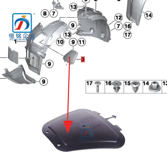 BRAND NEW REPLACEMENT PLASTIC COVER PLATE FOR BMW FENDER INNER LINER 5171 7187 043 F18/F10
