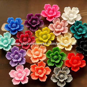 Resin-coated flowers, fashionable for jewelry