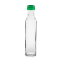 Квадратная прозрачная девственная кокосовое оливковое масла стеклянная бутылка