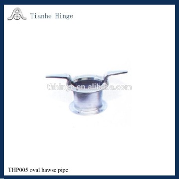 SS 316 Hawse Pipe w/ Cleat-Oval,with finish ring / Marine hardwareTHP005