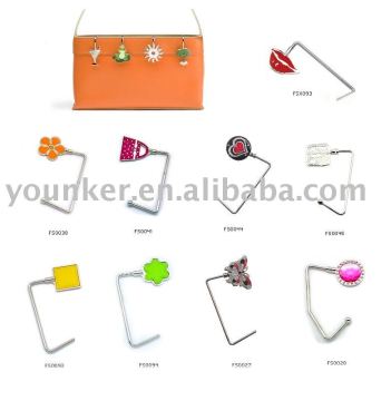 Fashion Enamel Flower Folding Bag Hanger