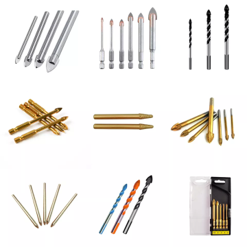 New style 3mm Cross Head Glass and Porcelain Tile Drill Bit for Cutting Stainless Steel Aluminum Alloy and Titanium