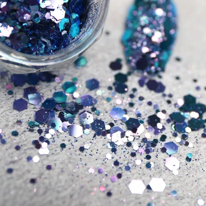 Wholesale Glitter Chunky Powder for Nails - Custom Reflective Glitter Powder