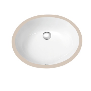 Modern White Washbasin: Thin Edged Ceramic Bathroom Sink for High Quality Hotel Offline Installation