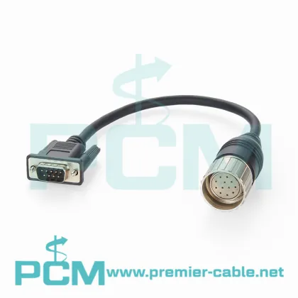 0.2m M23 to 9 Pin D-Sub Sensor Actuator Cable: Compatible Replacement for Baumer 11119257